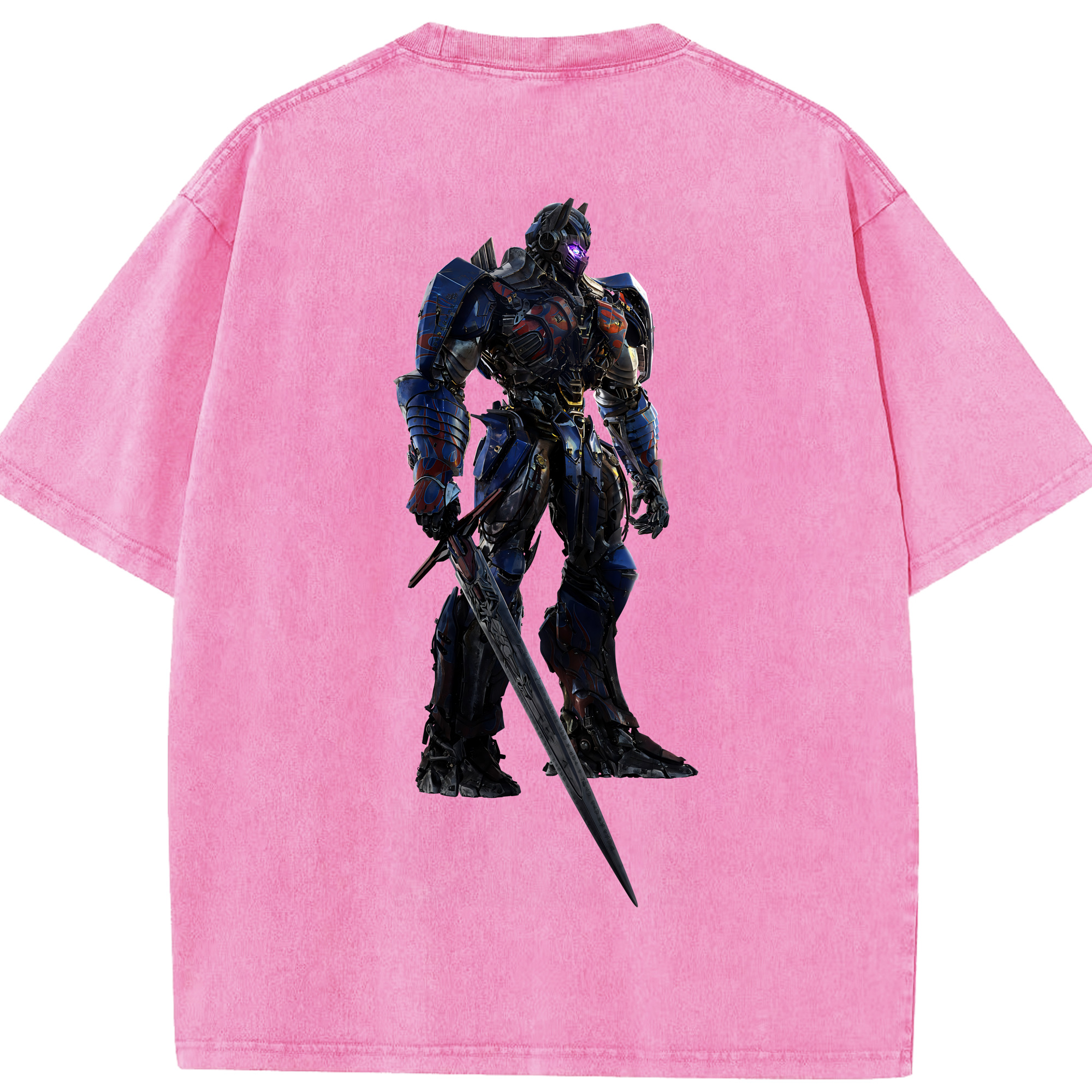 （画像用） Transformers トランスフォーマー 綿100% ヴィンテージ風 半袖Tシャツ（背面プリント）